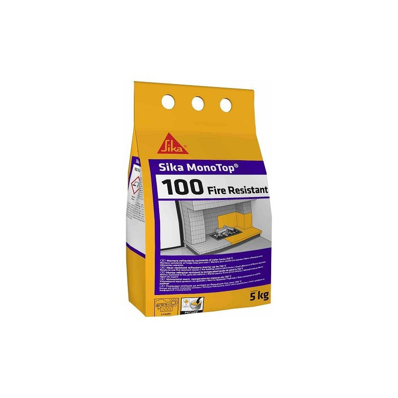 Sika MonoTop 100 Fire Resistant Mortar refractar  (Rezistent la foc)
