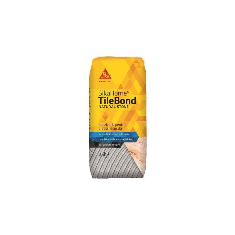SikaHome TileBond Natural Stone Adeziv alb pentru piatra naturala