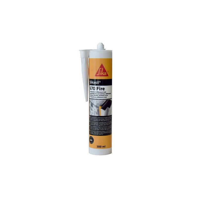Sikasil 670 Fire Alb 300ml Silicon rezistent la foc Sikasil 670 Fire Alb 300ml Silicon rezistent la foc