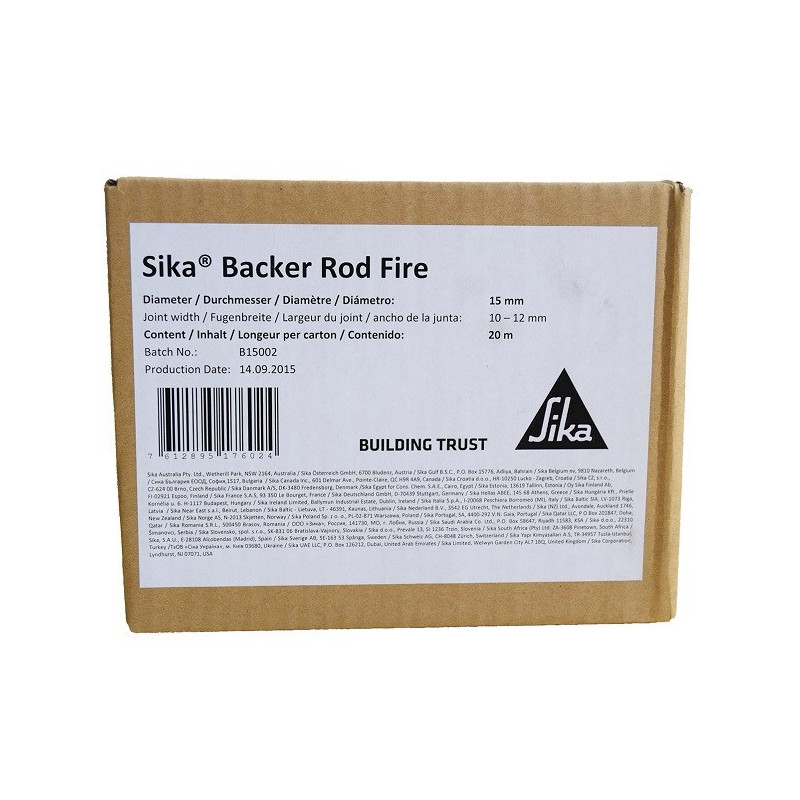 Sika Backer Rod Fire 15mm Profil de rost rezistent la foc